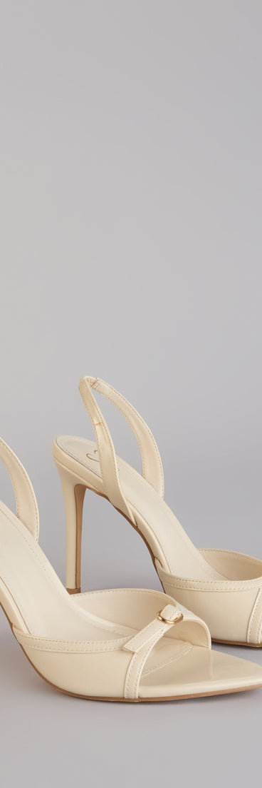 RSVP Ready Slingback Stiletto Heels