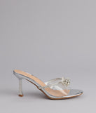 All About Glamour Rhinestone Bow Heels