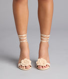 Bloom Step Crochet Flower Stiletto Heels