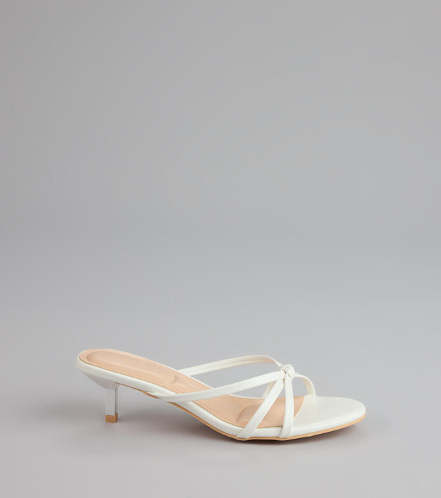 Shimmer Step Strappy Mules