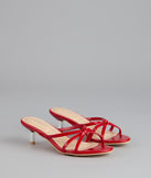 Shimmer Step Strappy Mules