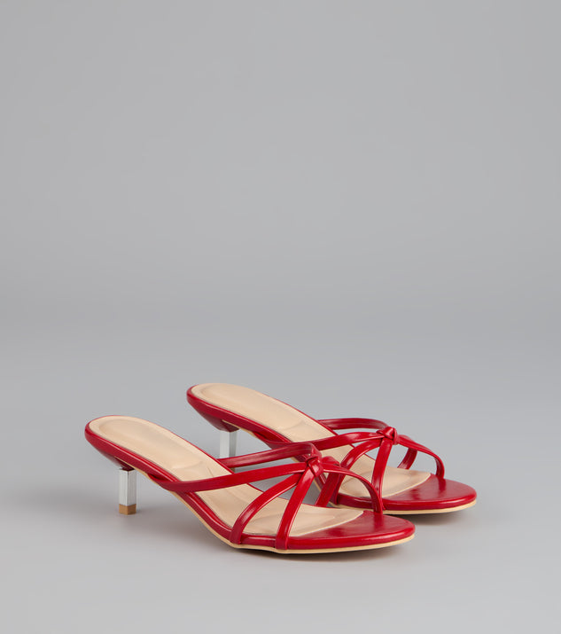 Shimmer Step Strappy Mules