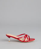 Shimmer Step Strappy Mules