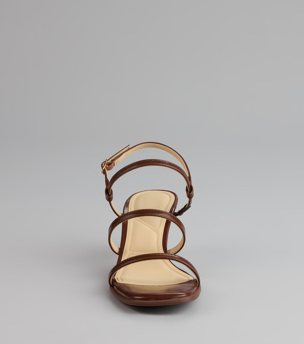 On Point Strappy Sling-Back Stiletto Heels & Windsor