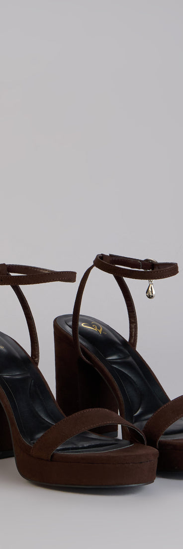 Going Somewhere Platform Suede Heels