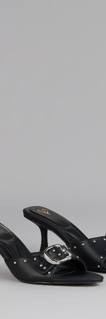 Dress It Up Buckle Stiletto Heels