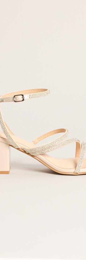 Made You Sparkle Rhinestone Block Heels