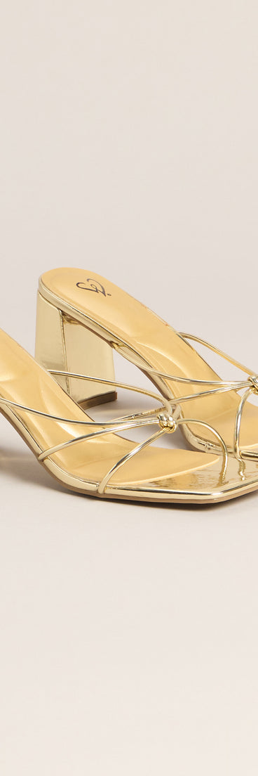Fashion Fix Knotted Block Heel Mules
