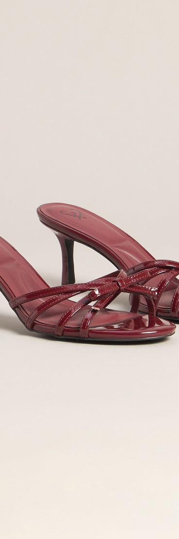 Date Night Bow Patent Mules