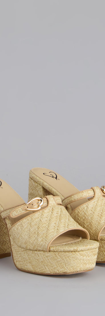 Perfect Plus One Platform Mules