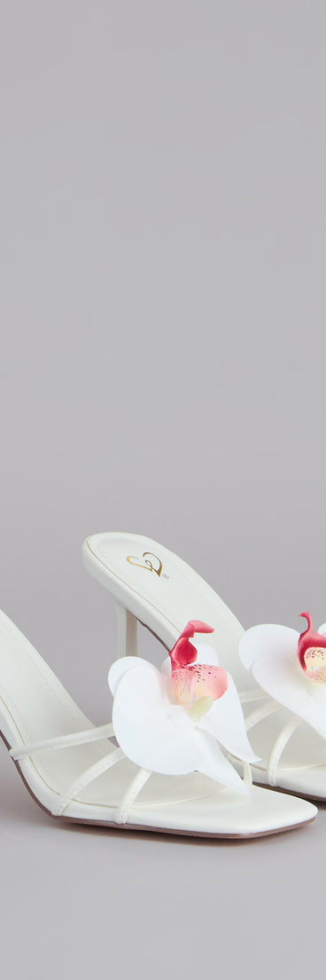 Vacay Mindset Tropical Flower Heels