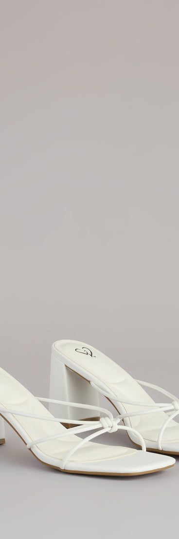 Fashion Fix Knotted Block Heel Mules