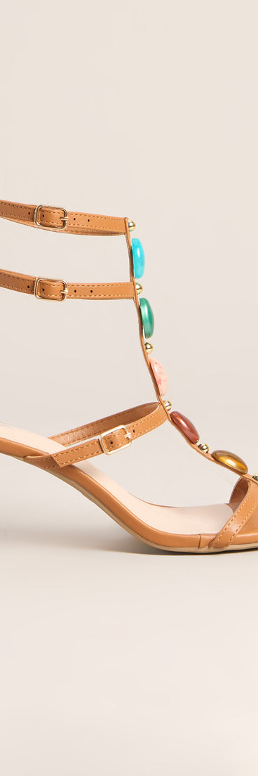Vacation Goddess Gemstone Stiletto Heels
