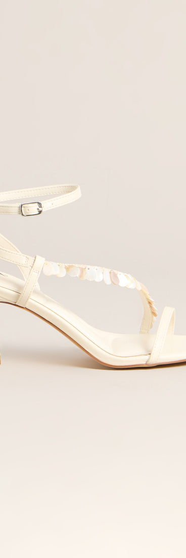 Seaside Muse Seashell Kitten Heels