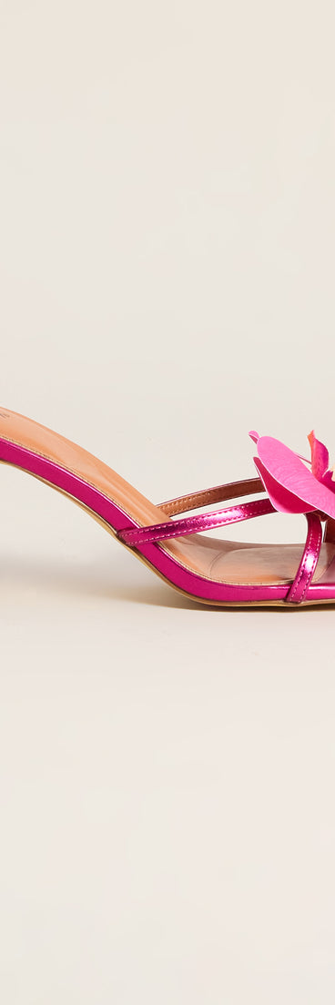 Poolside Playlist Tropical Flower Heels