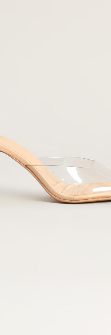 On The List Stiletto Mule Heels