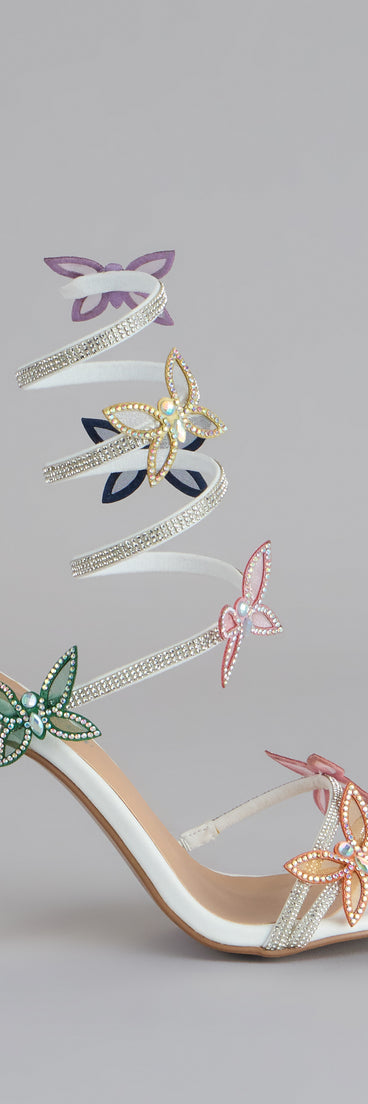 Extra Sparkle Butterfly Spiral Heels