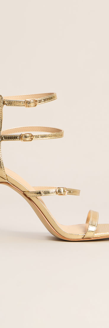 Dress For The Invite Strappy Heels