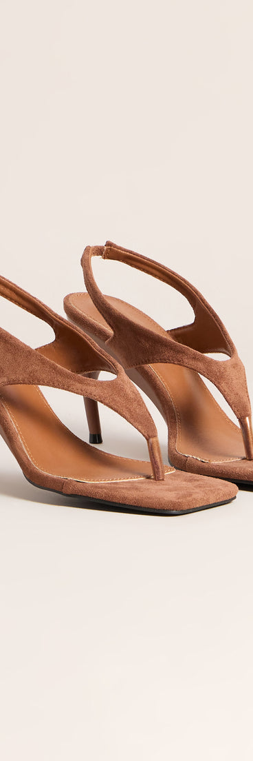 Free Spirit Thong Stiletto Heels