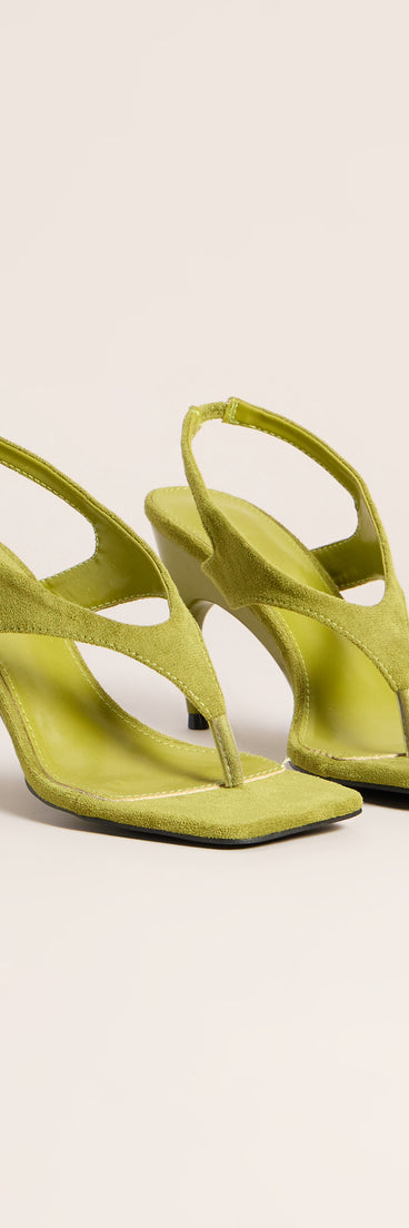 Free Spirit Thong Stiletto Heels