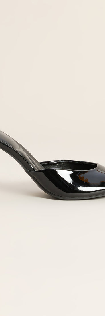 Picture Perfect Faux Leather Mules