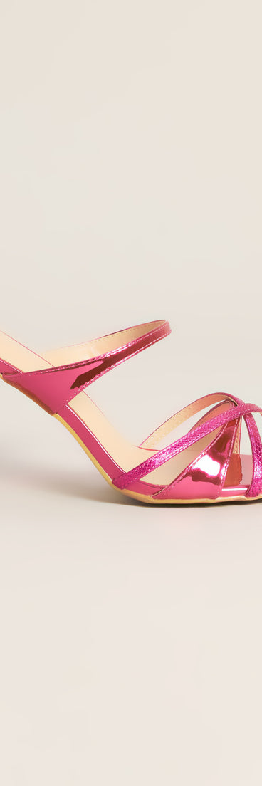 Make It Memorable Metallic Mule Heels
