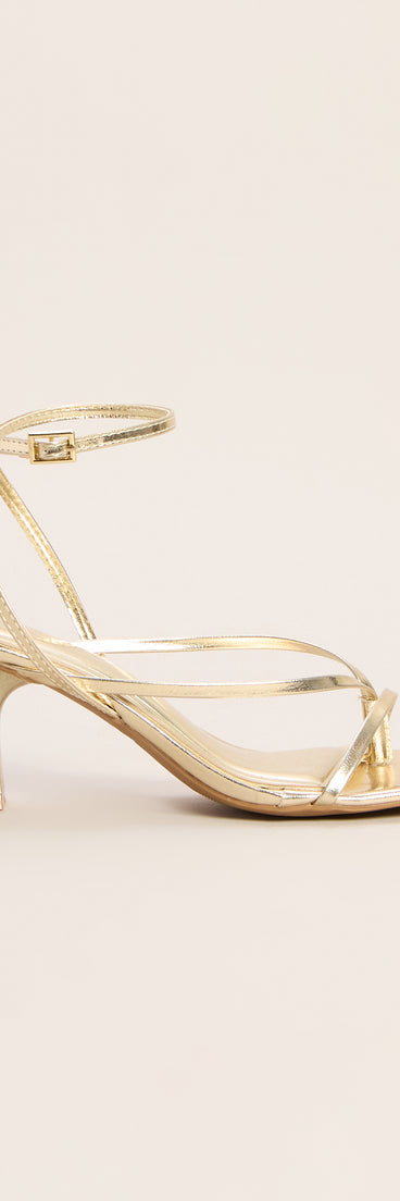 Guest List Strappy Kitten Heels