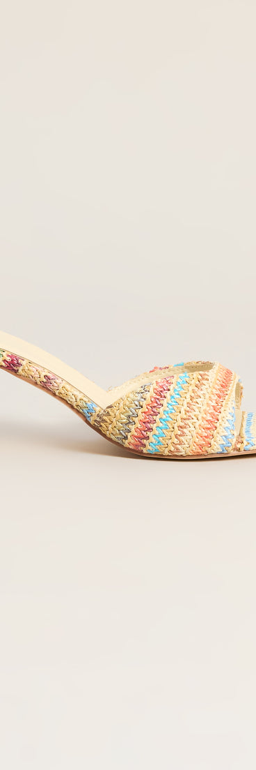Spritz O' Clock Kitten Striped Heels
