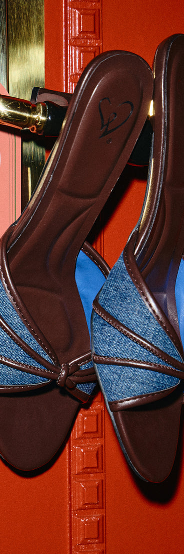 Reservations Pending Denim Mules