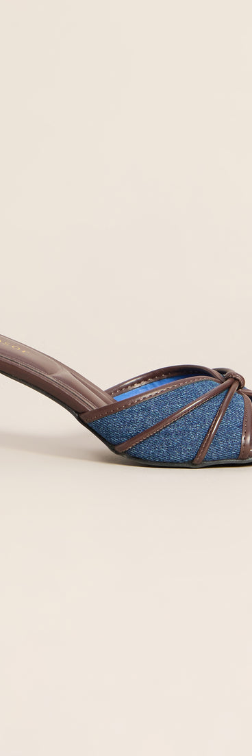 Reservations Pending Denim Mules