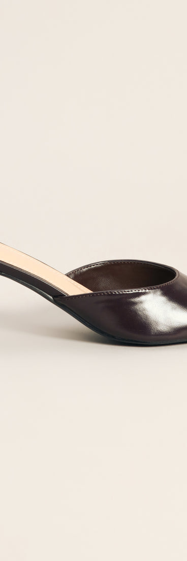 Desk To Drinks Peep Toe Mules