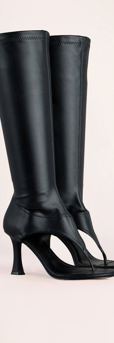 Walk The Line Thong Stiletto Boots