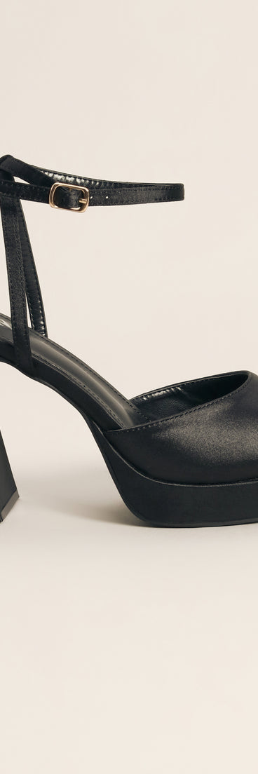 Raise the Bar Strappy Platform Block Heels