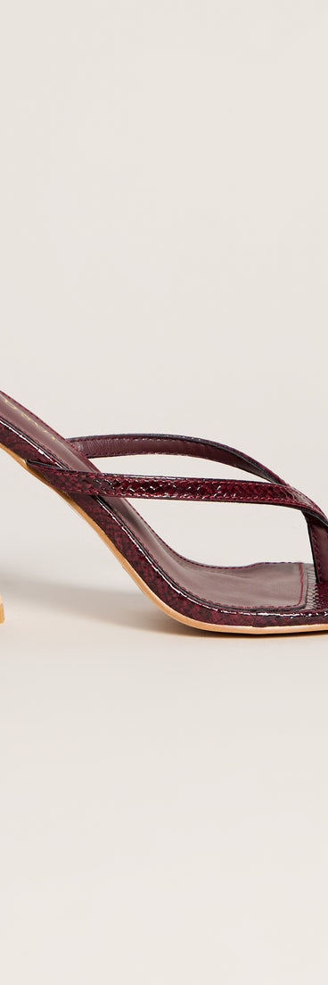 Venomous Intent Snake Thong Mules
