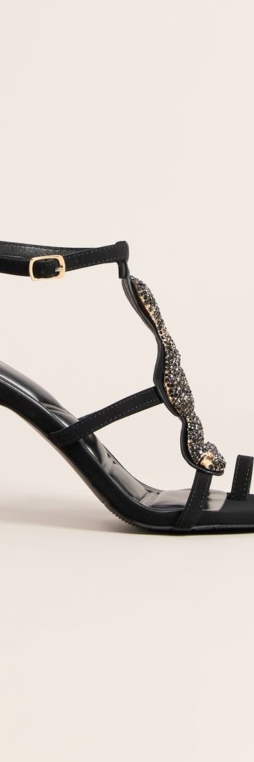 Venomous Glam Rhinestone Snake Heels