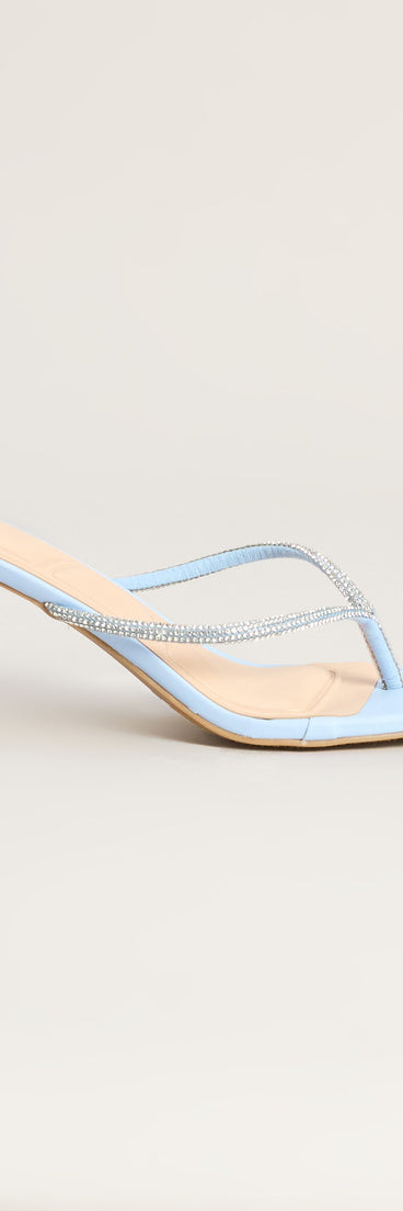 Ice Queen Rhinestone Kitten Heels