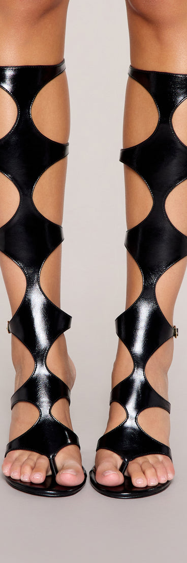 Art Form Cutout Stiletto Heels