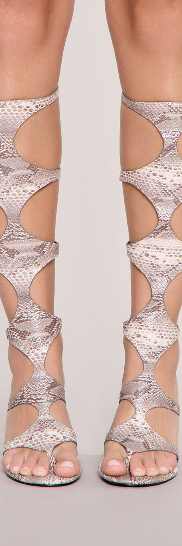 Art Form Cutout Stiletto Heels
