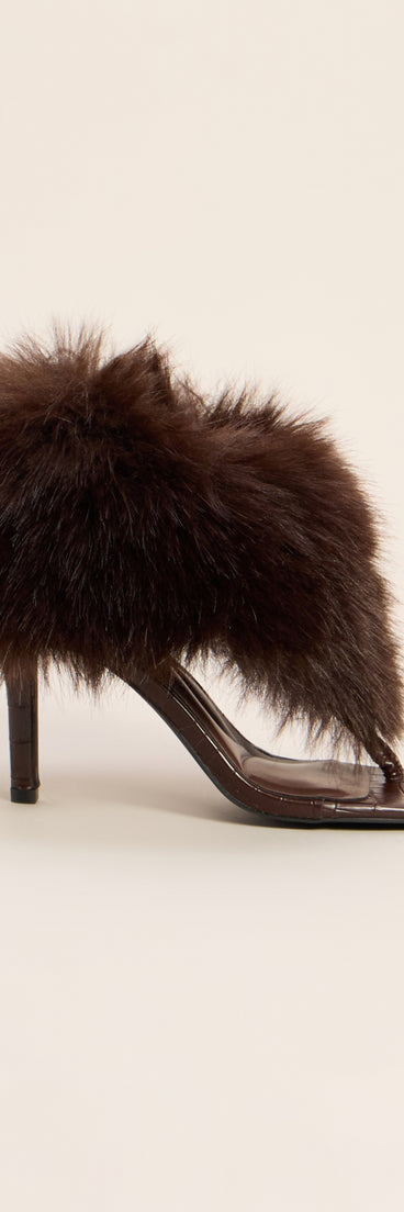 Fur Real Faux Fur Stiletto Heels