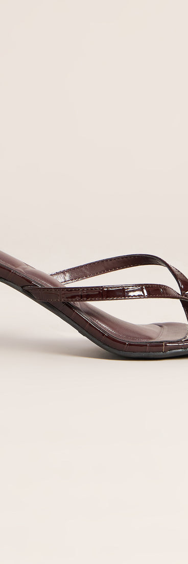 Chic On Repeat Thong Stiletto Heels
