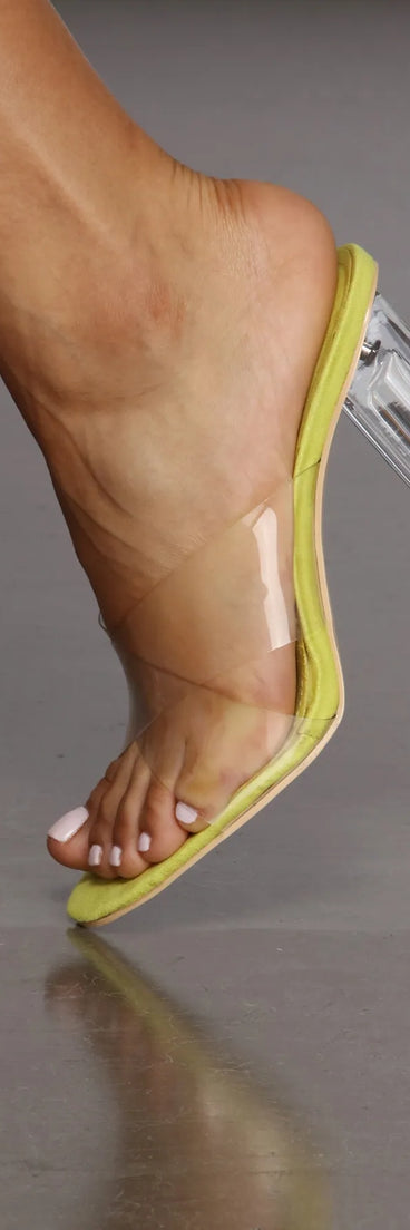 Clearly On Trend Lucite Heels
