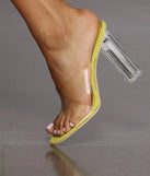 Clearly On Trend Lucite Heels