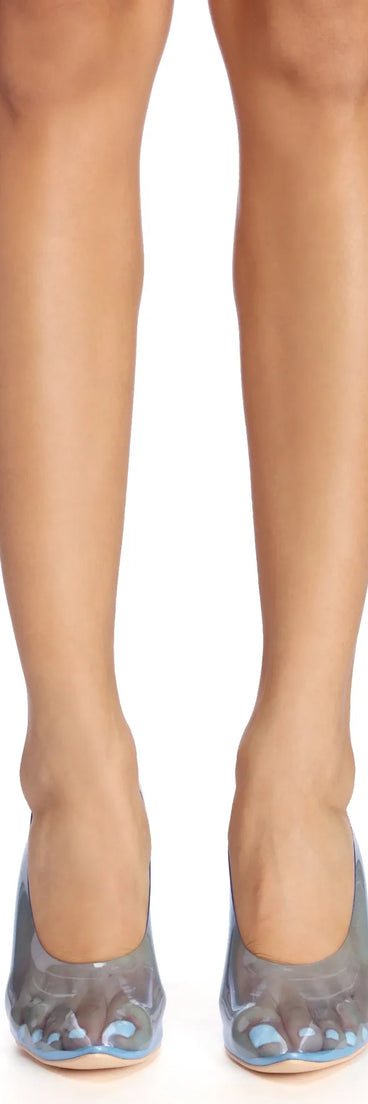 Clearly On Point Pumps
