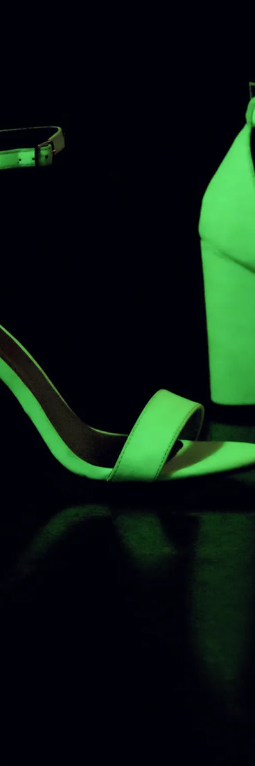 Glow In The Dark Block Heels