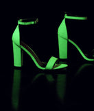 Glow In The Dark Block Heels