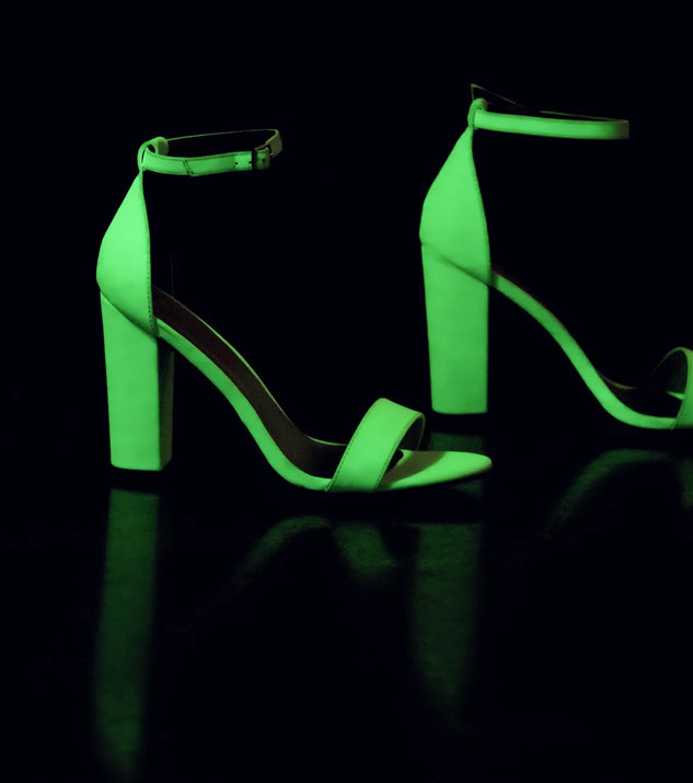 Glow In The Dark Block Heels