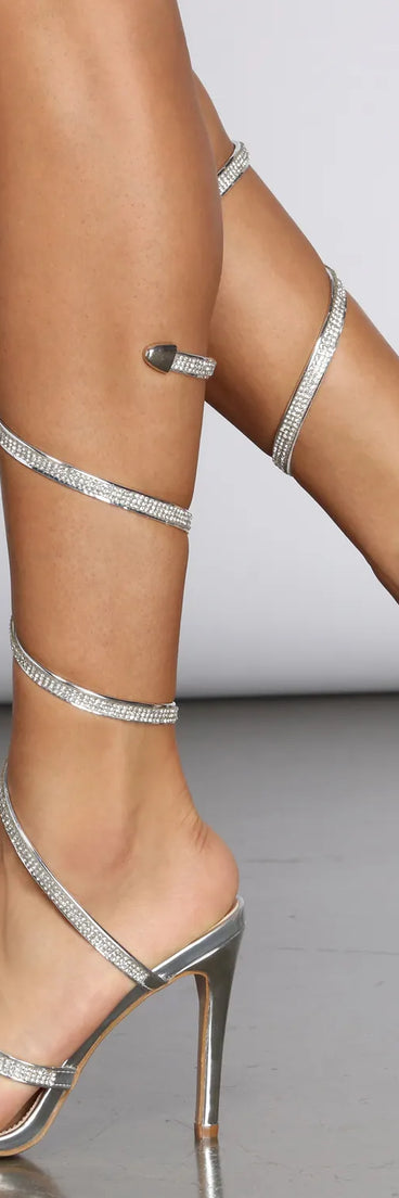 Rhinestone Glam Stiletto Heels