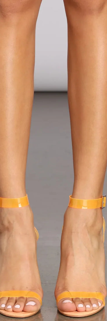 Glow On Lucite Heel