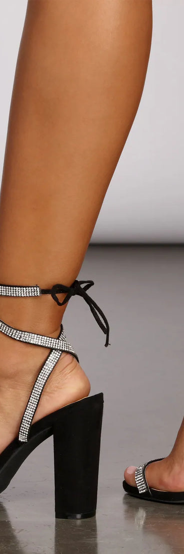 Fiery Hot Rhinestone Heels