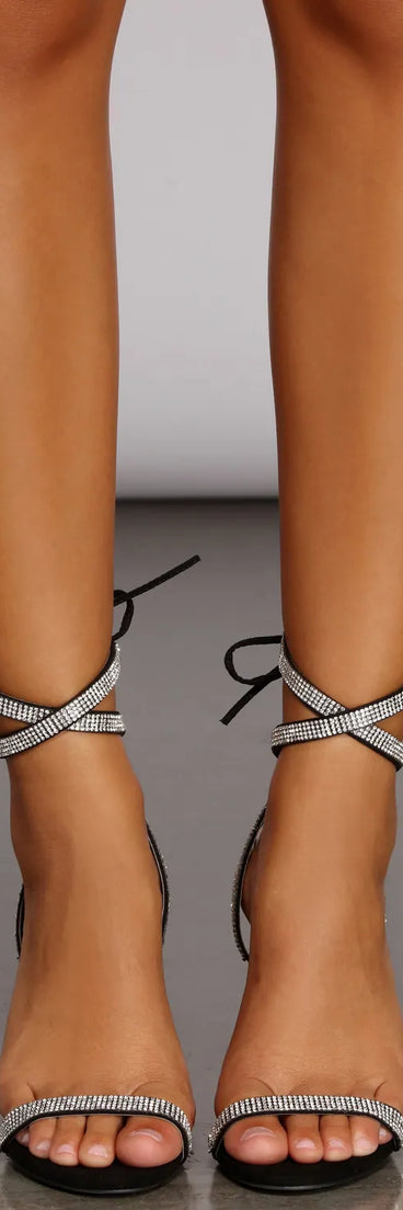 Fiery Hot Rhinestone Heels